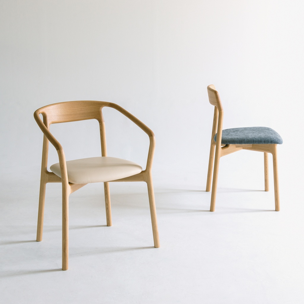 Korento Armchair (Upholstered Seat) - 12