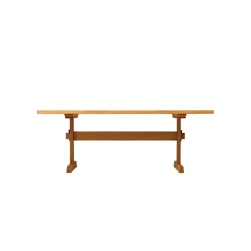 IPPONGI Table Book-Match Two Panel Top T-shape Legs 1