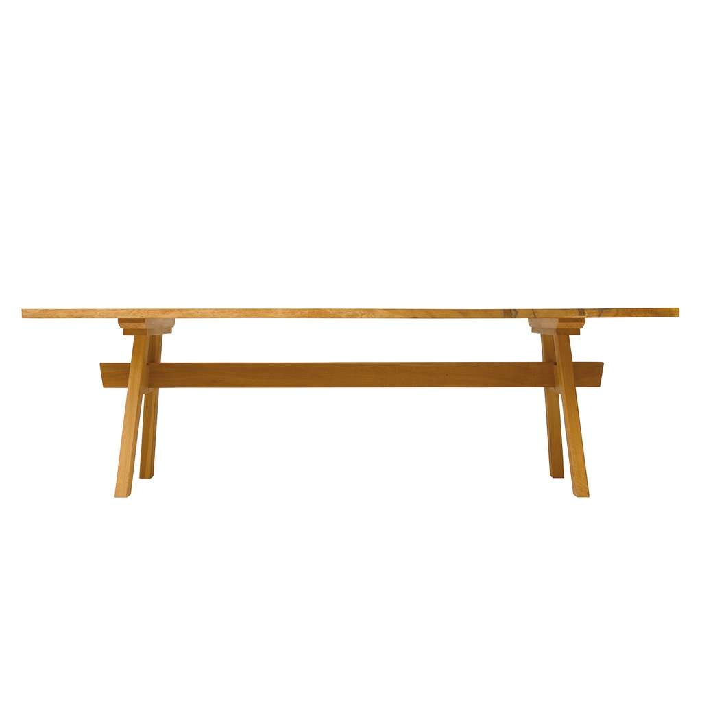 IPPONGI Table Book-Match Two Panel Top Turret Legs 1