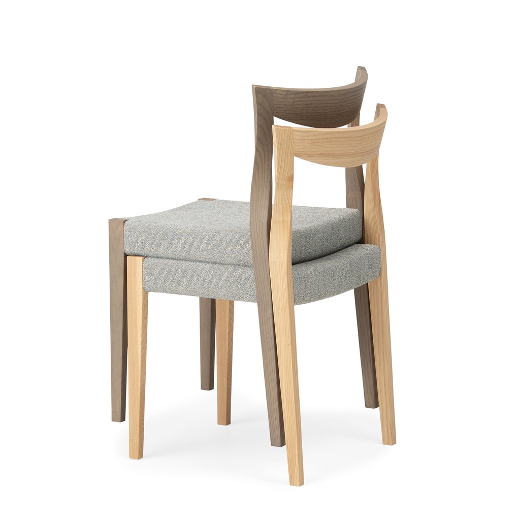 Spin Stacking Chair (Upholstered Seat) - 10