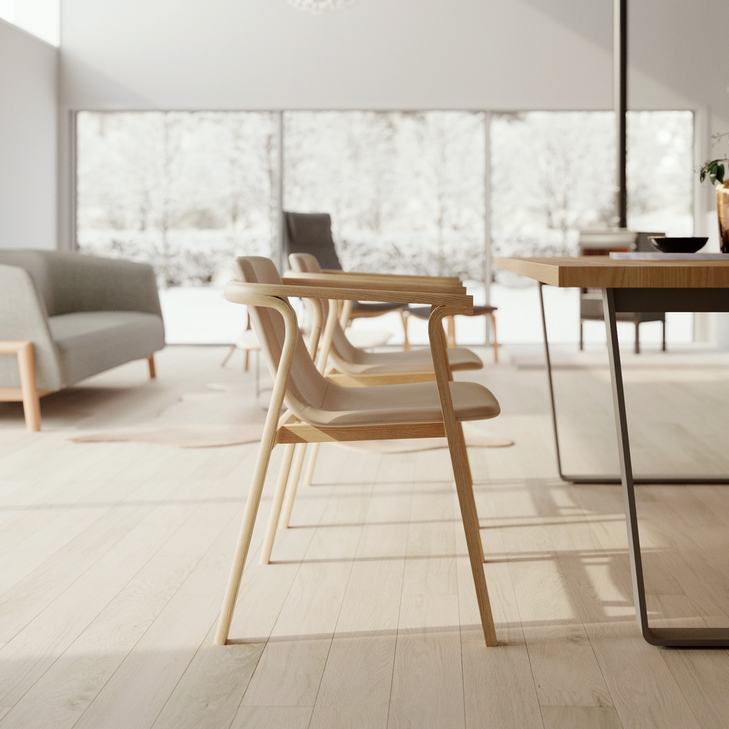 Splinter Armchair (Upholstered Seat) - 8