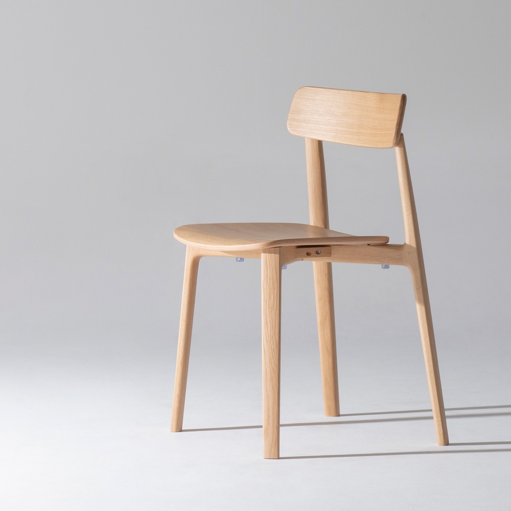 AATOS Dining Stacking Chair (Wooden Seat) 6