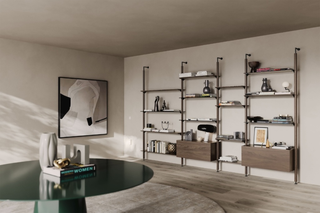 Octagon Bookcase — View 01