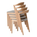 KIILA Dining (18) Stacking Chair (Wooden Seat) 8