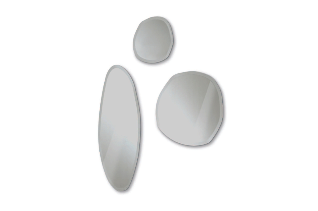 [5518] Stone Mirror (Clear Mirror, W: 45.3 cm - H: 45.1 cm)