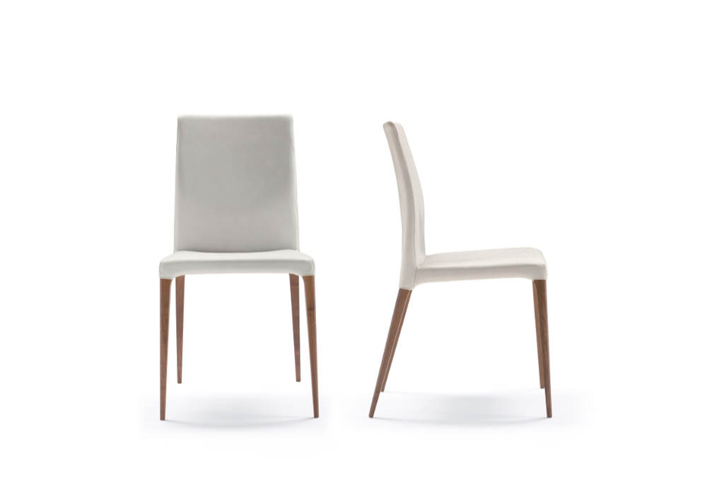[5468] Eva Chair (WG - Wenge, Customer Fabric)