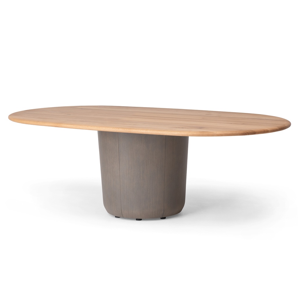 [BNR-17965] One Lux Table (W:1900mm D:1200mm H:710mm(H740) H2:670mm(H700), Japanese Elm)