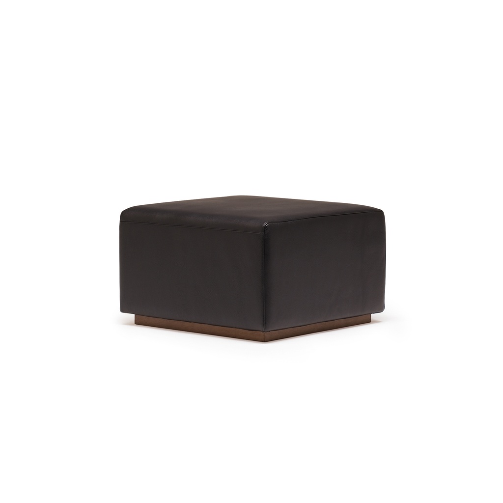 [BNR-4257] Atilla Lux Ottoman (W:620mm D:620mm H:405mm, Japanese Ash, CL1)