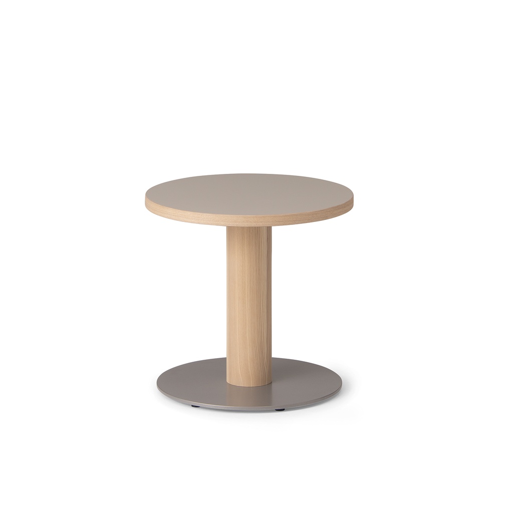[BNR-13862] Kotan Round Low Table (Linoleum) (DIA:500mm H:480mm)