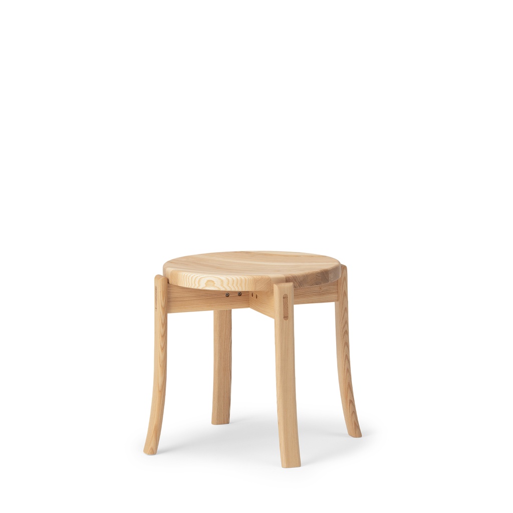 [CH-ST-00113] RUNT OM Stool (Solid Wood Seat) (Japanese Ash)