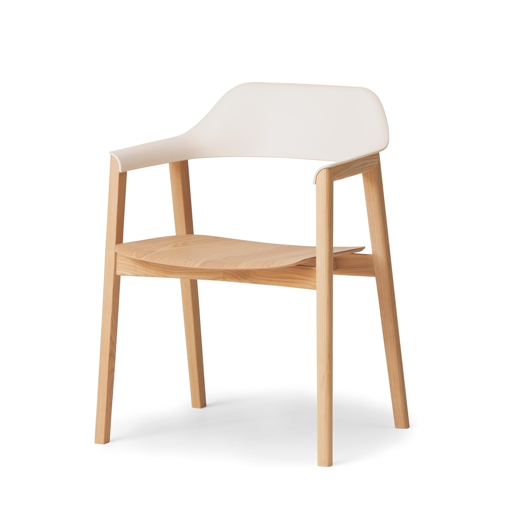 [BNR-15380] Ten Armchair AB (Wooden Seat) (Japanese Ash)