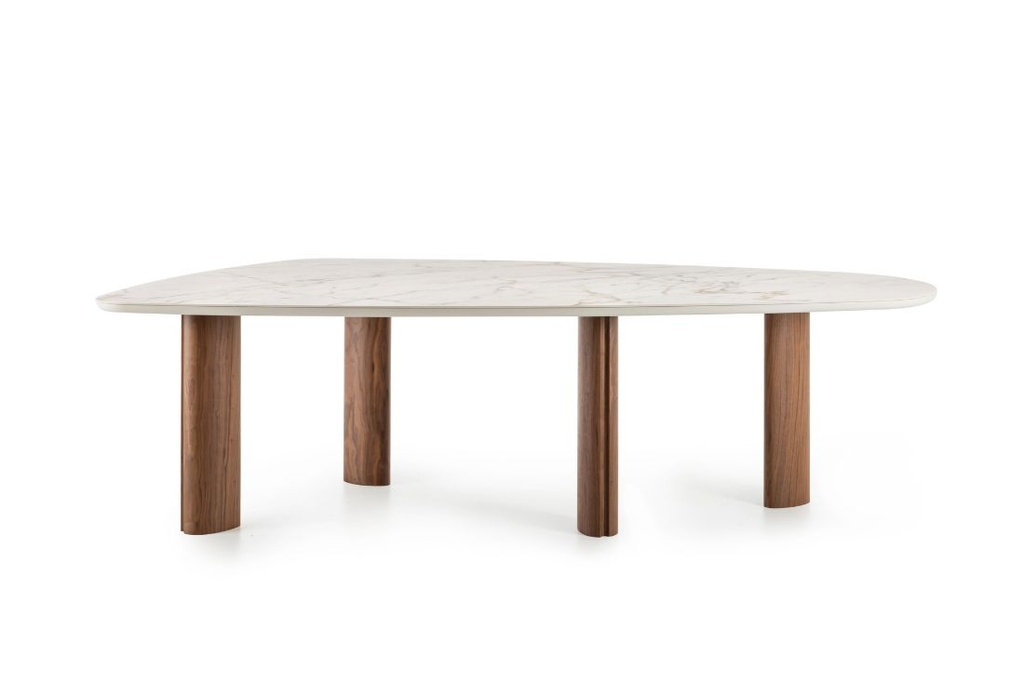 [PC-BENURRI-19936] Sinuo Table (Rectangular · Standard LegsW: 200 - D: 100 - H: 75)
