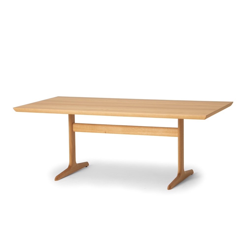 [BNR-17720] Wing Lux Trestle Table (W:1500mm D:850mm H:680mm(D710/H740) H1:640mm(D670/H700) WBL:1050mm, Japanese Ash)